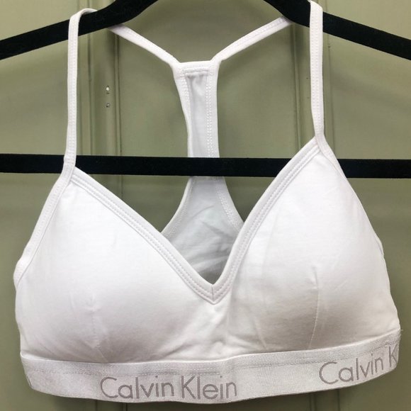 CALVIN KLEIN SPORTS BRA UNPADDED SIZE SMALL - Picture 1 of 3